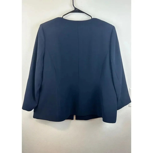 Marina Rinaldi Marin Cannes Blazer Jacket Navy/White Size 16 New - Picture 7 of 16